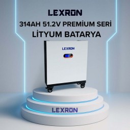 Lexron LifePO4 51.2v 314Ah Premium Serisi Lityum Akü 16Kwa